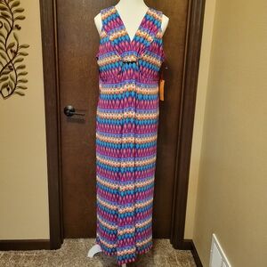 Ruby Rd. Colorful Patterned Dress NWT